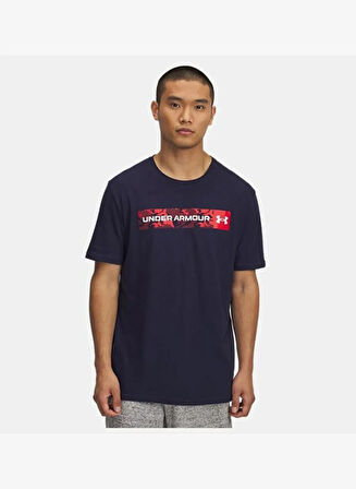 UA CAMO CHEST STRIPE SS