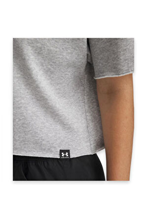 Under Armour 1389639 Ua Icon Terry Polo Gri Kadın T-Shirt