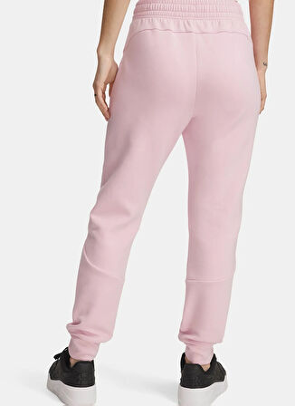 Under Armour 1379846-647 Unstoppable Flc Jogger Pembe Lastikli Bel Loose Fit Düz Kadın Eşofman Altı