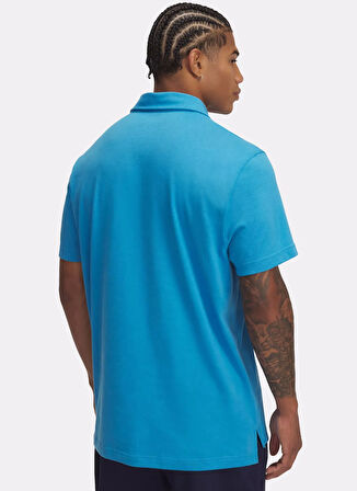 1386608-452 UA Icon Polo Loose Fit Mavi Erkek Polo T-Shirt