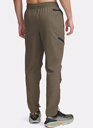 1390256-390 UA Unstoppable Cargo Pa Lastikli Bel Loose Fit Yeşil Erkek Eşofman Altı