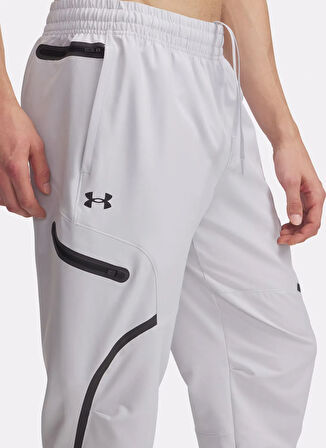 Under Armour 1390256-014 UA Unstoppable Cargo Pa Gri Lastikli Bel Loose Fit Düz Erkek Eşofman Altı