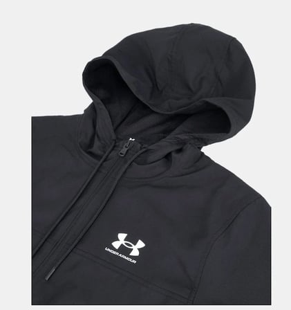 Under Armour Ua Rival Wvn Windbreaker Mens Black / Black / White 1390149-001