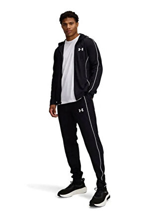 Under Armour 1390152-001-UA EMEA Tracksuit Novel Siyah Kapüşon Yaka Normal Düz Erkek Eşofman Takımı