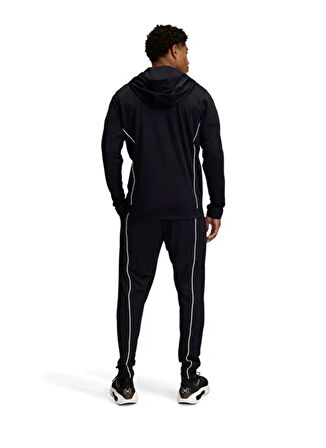 Under Armour 1390152-001-UA EMEA Tracksuit Novel Siyah Kapüşon Yaka Normal Düz Erkek Eşofman Takımı