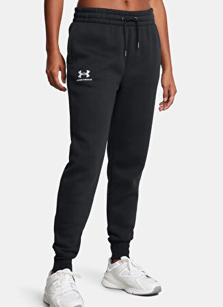 Under Armour 6001537-001-UA Icon Fleece Jogger Siyah Lastikli Bel Normal Düz Kadın Eşofman Altı