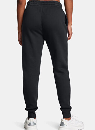 Under Armour 6001537-001-UA Icon Fleece Jogger Siyah Lastikli Bel Normal Düz Kadın Eşofman Altı