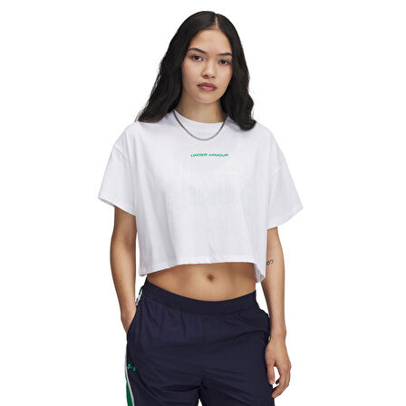Under Armour Kadın Tişört Varsity Mix Heavyweight Crop