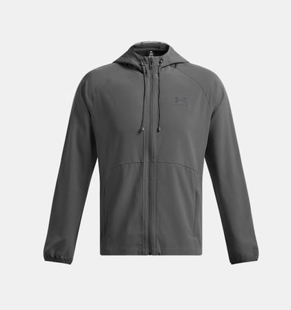 Under Armour Ua Vibe Woven Jacket Mens Castlerock /  / Black 6003001-025