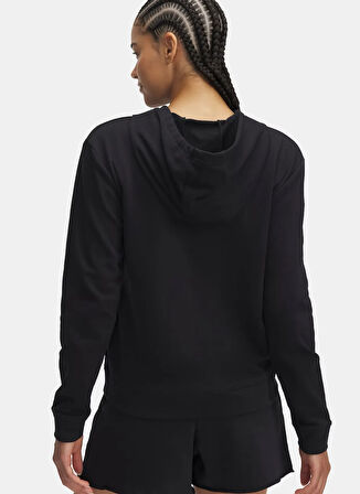 Under Armour 6005511-001-UA Rival Terry Hoodie Siyah Kapüşon Yaka Normal Düz Kadın Sweatshırt