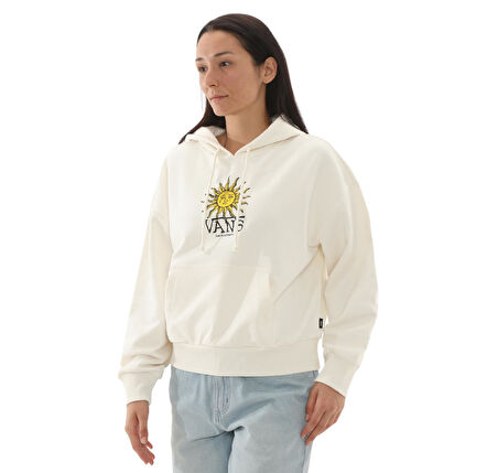 000NXTFS81-R Vans Cosmıc Ray Retro Fıt Po Kadın Sweatshirt Krem