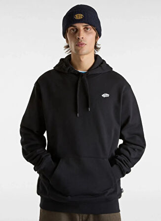 Vans VN000P52Y281-STYLE 76 II LOOSE FT C Siyah Kapüşon Yaka Normal Düz Erkek Sweatshırt