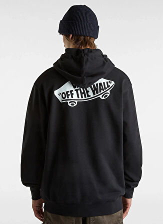 Vans VN000P52Y281-STYLE 76 II LOOSE FT C Siyah Kapüşon Yaka Normal Düz Erkek Sweatshırt