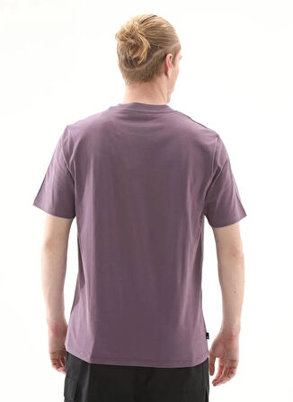 Timberland TB0A6DJ1ENX1-Front Boot Graphic Tee Mor Bisiklet Yaka Normal Baskılı Erkek T-Shirt