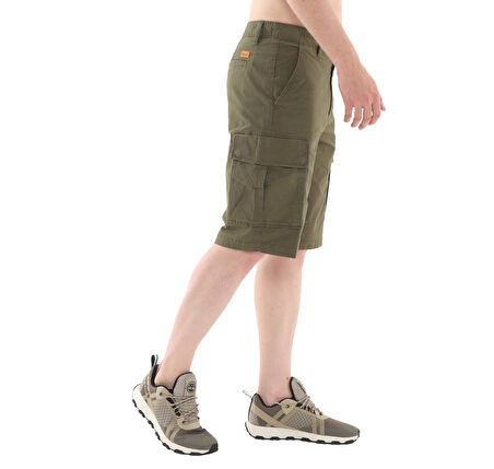 B0A5TZQA581-R Timberland Brooklıne Poplin Cargo Short Erkek Şort Ve Kapri Haki