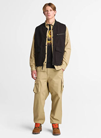 Timberland Utility Overshirt Bej Düz Erkek Gömlek
