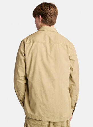 Timberland Utility Overshirt Bej Düz Erkek Gömlek