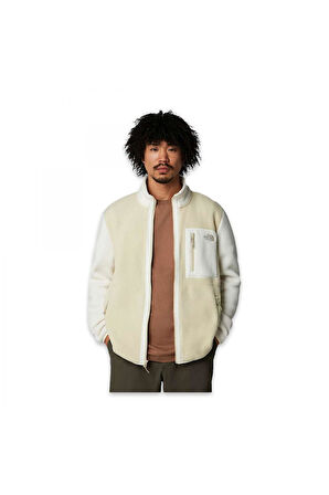The North Face Nf0A883R M Yumiori Full Zip Polar Krem Unisex Outdoor