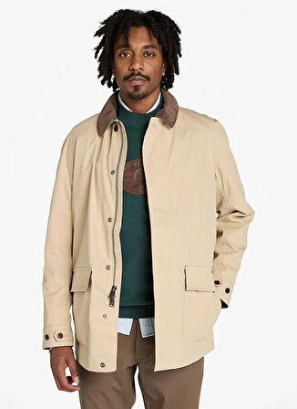 Timberland TB0A44GBY941-Waterproof Barn Coat Bej Regular Fit Düz Erkek Ceket