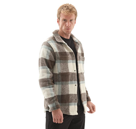 B0A44HBCN01-R Timberland Wool Blend Shacket Erkek Ceket Gri