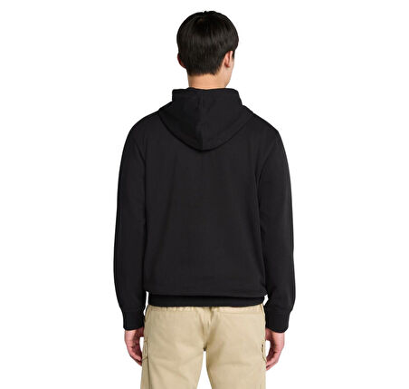 B0A5MX80011-R Timberland Establıshed 1973 Embroidered Logo Loopba Erkek Sweatshirt Siyah