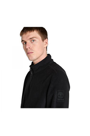 Timberland Tb0A6Hm3 Full Zip Polar Fleece Jacket Siyah Erkek Mont