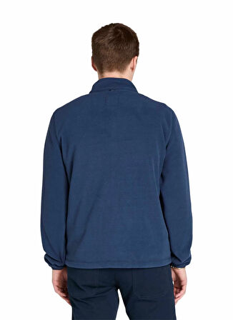 TB0A6HM34511-Full Zip Polar Fleece Mavi Fermuarlı Regular Fit Erkek Polar Sweatshırt