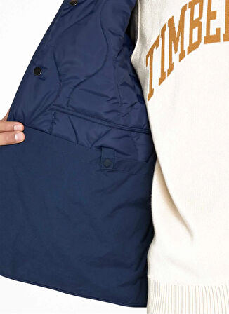 Timberland TB0A6JDQ4511-Quilted Jacket Mavi Düz Erkek Mont