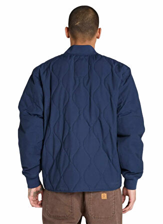 Timberland TB0A6JDQ4511-Quilted Jacket Mavi Düz Erkek Mont