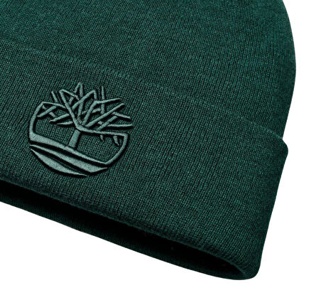 B0A65HP3171-R Timberland 3D Embroidery Beanie Erkek Yeşil