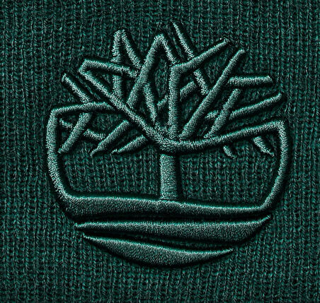 B0A65HP3171-R Timberland 3D Embroidery Beanie Erkek Yeşil
