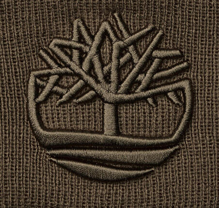 B0A65HPBK01-R Timberland 3D Embroidery Beanie Erkek Kahve