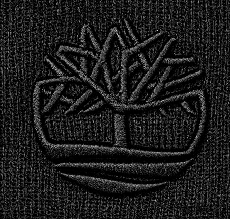 B0A65HP0011-R Timberland 3D Embroidery Beanie Erkek Siyah