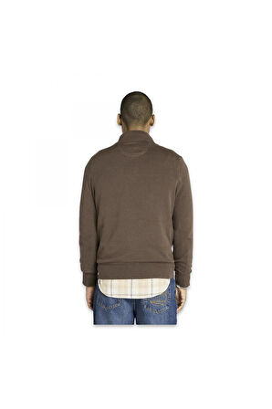 Timberland Tb0A2Bmx Williams River Cotton Yd 1/4 Zip Sweater Kahverengi Erkek Sweatshirt