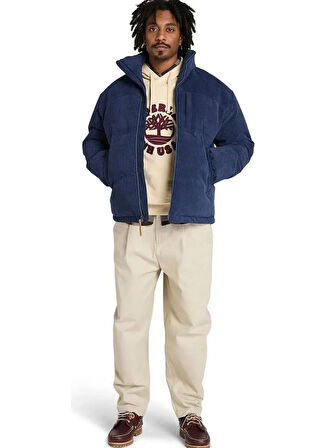 Timberland TB0A5MYG4511-GOOSE Waterpro Jacket Mavi Regular Fit Düz Erkek Ceket