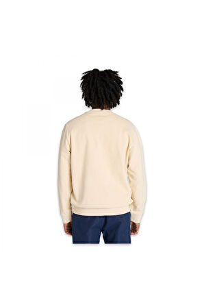 Timberland Tb0A6Hhk Tree Logo Patch Crewneck Krem Erkek Sweatshirt