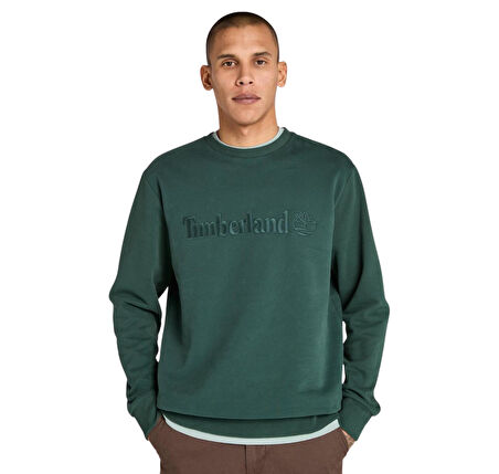 B0A6VG63171-R Timberland Hampthon Crew Neck Erkek Sweatshirt Yeşil