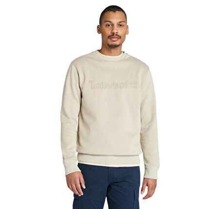 B0A6VG6CY21-R Timberland Hampthon Crew Neck Erkek Sweatshirt S&amp;uuml;tl&amp;uuml; Kahve