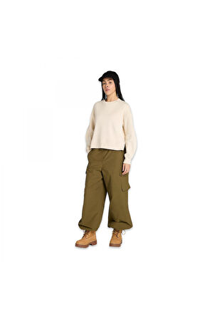 Timberland Tb0A41Zb Lush Comfort Crew Sweat Krem Kadın Sweatshirt