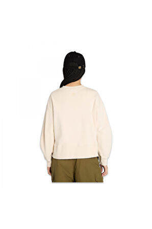 Timberland Tb0A41Zb Lush Comfort Crew Sweat Krem Kadın Sweatshirt