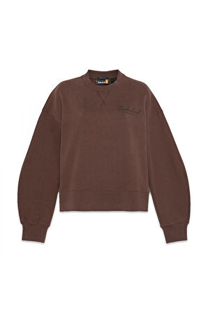Timberland Tb0A41Zb Lush Comfort Crew Sweat Kahverengi Kadın Sweatshirt