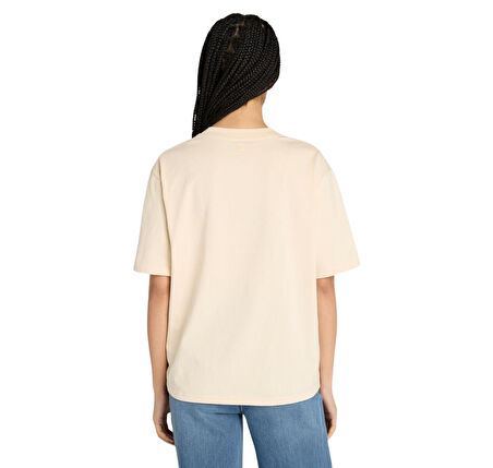 B0A424BEFL1-R Timberland Lush Comfort Short-Sleeve Tee Kadın T-Shirt S&amp;uuml;tl&amp;uuml; Kahve
