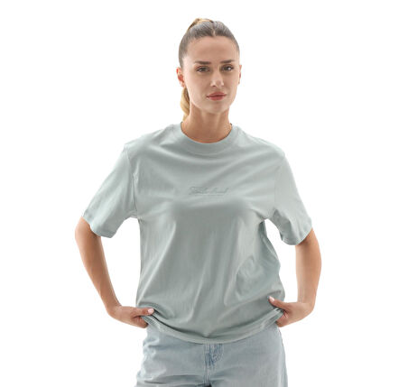 B0A424BEYM1-R Timberland Lush Comfort Short-Sleeve Tee Kadın T-Shirt A&amp;ccedil;ık Mavi