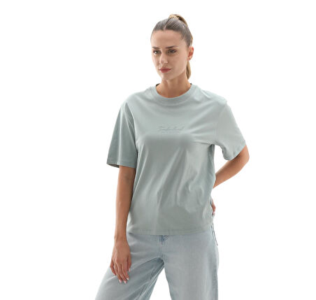 B0A424BEYM1-R Timberland Lush Comfort Short-Sleeve Tee Kadın T-Shirt A&amp;ccedil;ık Mavi