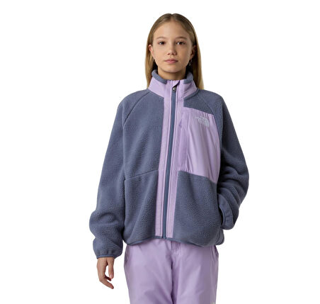 F0A8AZHDIN1-R The North Face G Yumıorı Full Zıp Jacket &amp;Ccedil;ocuk Ceket Mor