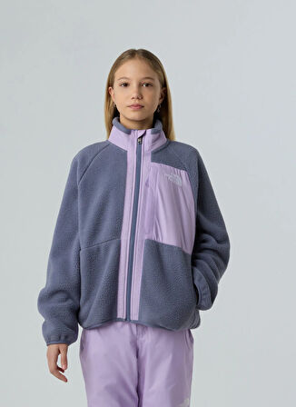 The North Face Düz Lila Kız Çocuk Polar Üst NF0A8AZHDIN1-G YUMIORI FULL ZIP JAC