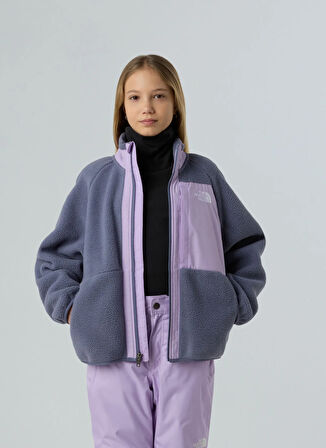 The North Face Düz Lila Kız Çocuk Polar Üst NF0A8AZHDIN1-G YUMIORI FULL ZIP JAC