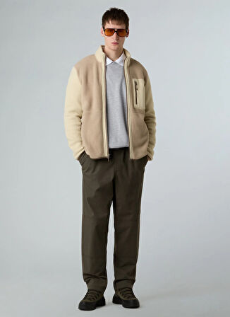 The North Face NF0A883REOZ1-M YUMIORI FULL ZIP Gri Fermuarlı Yaka Standart Düz Erkek Sweatshırt