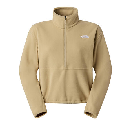 F0A8D2CLK51-R The North Face W Glacıer Fleece 1-2 Zıp Short Jacket Kadın Sweatshirt Krem