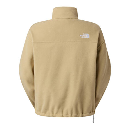 F0A8D2CLK51-R The North Face W Glacıer Fleece 1-2 Zıp Short Jacket Kadın Sweatshirt Krem